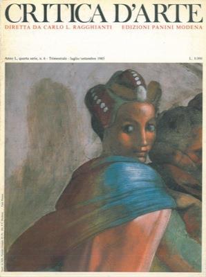 Critica d'arte. (Luglio. settembre 1985) - copertina