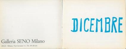 Dicembre. Galleria Seno. Milano - copertina