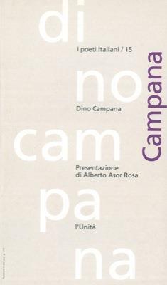 Dino Campana - copertina