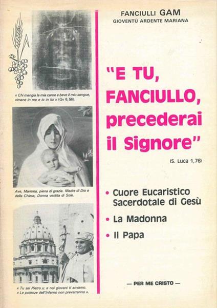 E tu, fanciullo, precederai il Signore - copertina