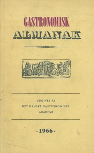 Gastronomisk Almanak 1966 - copertina