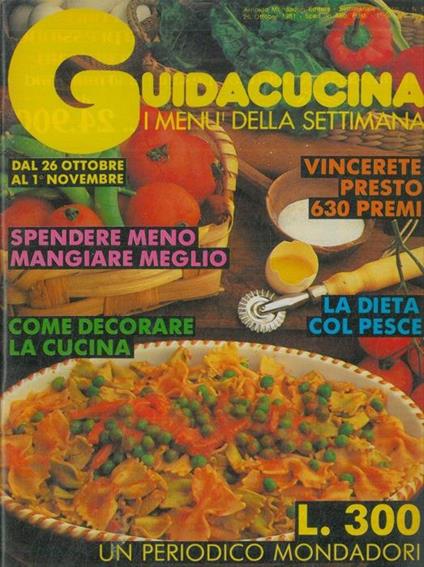 Guidacucina. I menù della settimana - copertina