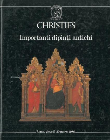 Importanti dipinti antichi - copertina