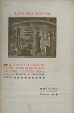 Lectura Dantis. Il canto IX dell'Inferno letto da Giovanni A>ntonio Venturi nella sala di Dante in Orsanmichele