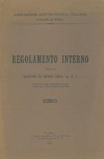 Regolamento interno della sezione di Roma dell' AEI