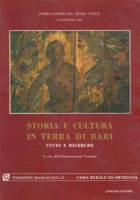 Storia e cultura in terra di Bari. Studi e ricerche - copertina