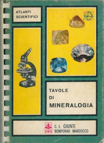 Tavole di mineralogia - copertina