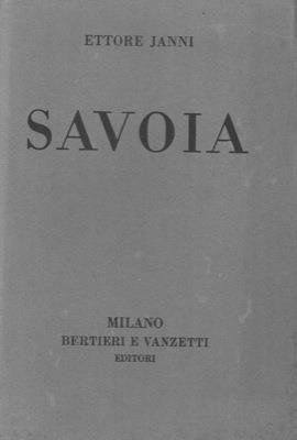 Savoia - Ettore Janni - copertina