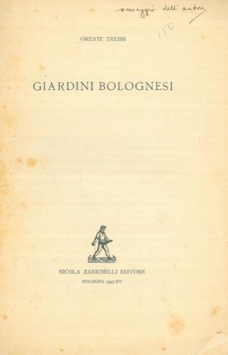Giardini bolognesi - Oreste Trebbi - copertina