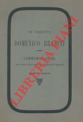 In morte di Domenico Brasini. Commemorazione tenuta il 5 ottobre 1890 all'Assemblea generale dei Superstiti dell'8 agosto 1848