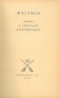 Malthus - Christiane Rochefort - copertina