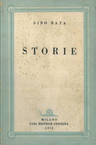 Storie - Gino Raya - copertina