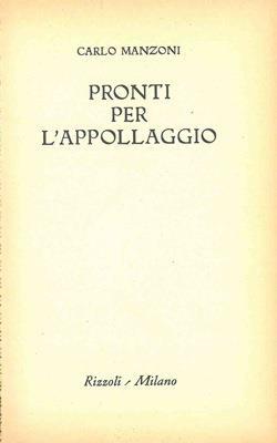 Pronti per l'appollaggio - Carlo Manzoni - copertina