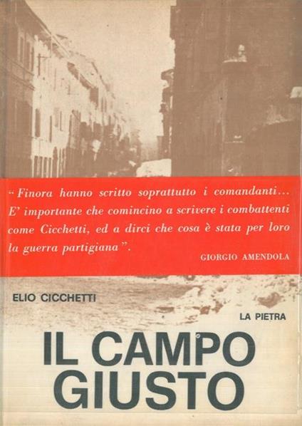 Il campo giusto - Elio Cicchetti - copertina
