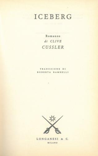 Iceberg - Clive Cussler - copertina
