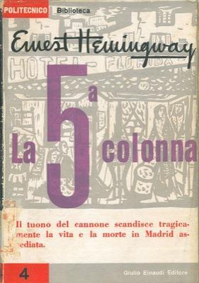 La 5a colonna - Ernest Hemingway - copertina