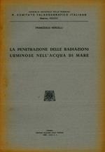 La penetrazione delle radiazioni luminose nell'acqua di mare
