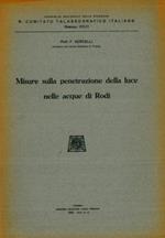 Misure sulla penetrazione della luce nelle acque di Rodi