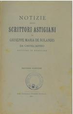Notizie sugli scrittori astigiani