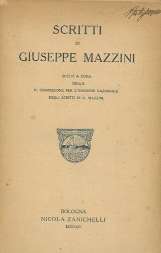 Scritti - Giuseppe Mazzini - copertina