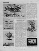 La caricatura ed i primi tentativi aereonautici
