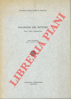 Relazione del Rettore