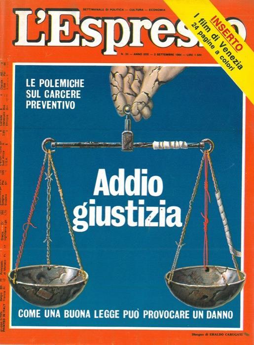 Carcerazione preventiva. Addio giustizia - Sandro Acciari - copertina