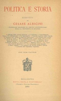 Politica e storia - Cesare Albicini - copertina