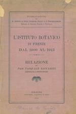 L' Istituto Botanico di Firenze dal 1900 al 1913