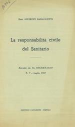La responsabilità civile del sanitario
