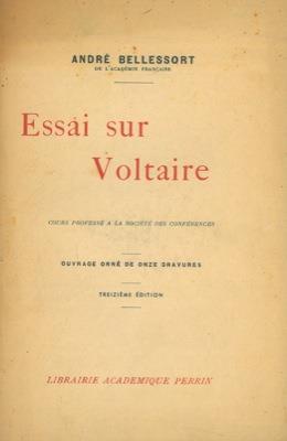 Essai sur Voltaire - André Bellessort - copertina