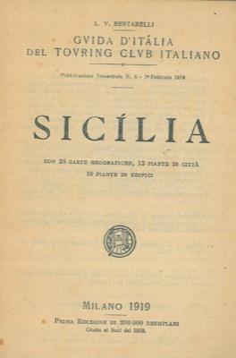 Sicilia - Luigi V. Bertarelli - copertina
