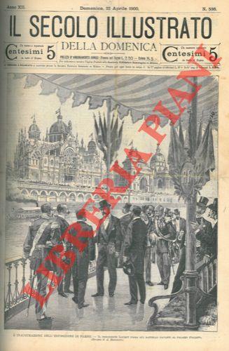 L' inaugurazione dell'Esposisizione di Parigi. Il presidente Loubet passa sul battello davanti al Palazzo Italiano