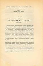 Cenno sopra Francesco Ginann