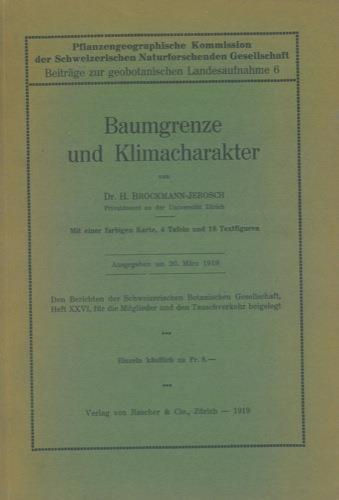 Baumgrenze und Klimacharakter - Suzanne Brockmann - copertina