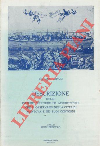 Descrizione delle pitture, sculture ed architetture che si osservano nella città di Mantova e ne'suoi contorni. A cura di Luigi Pescasio