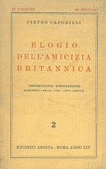 Elogio dell'amicizia britannica. Testimonianze mediterranee
