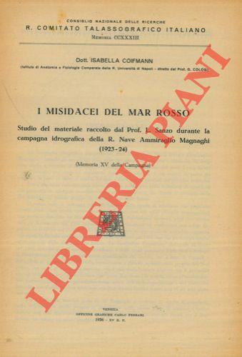 I Misidacei del Mar Rosso. Studio del materiale raccolto dal Prof. L. Sanzo durante la Campagna Idrografica della R. Nave Ammiraglio Magnaghi (1923-24)