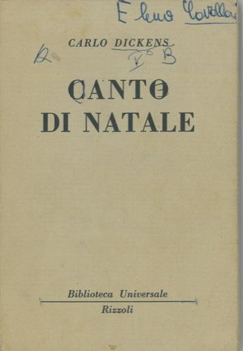 Canto di natale - Charles Dickens - copertina