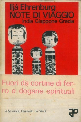 Note di viaggio. India Giappone Grecia - Il'ja Ehrenburg - copertina