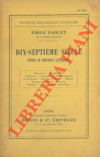 Dix-septieme siecle. Etudes litteraires