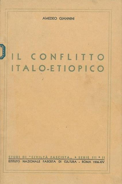 Il conflitto italo-etiopico - Amedeo Giannini - copertina