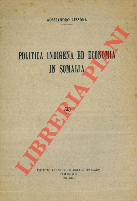 Politica indigena ed economia in Somalia