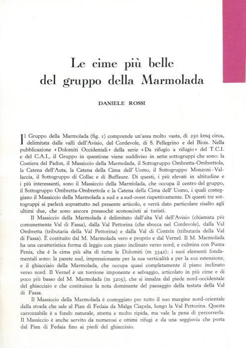 Le cime più belle del Gruppo della Marmolada - copertina
