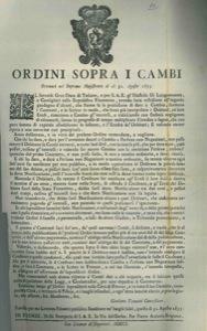 Ordini sopra i cambi - copertina