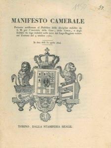 Disposizioni in merito all' esercizio delle cure, delle casere e degli edifizi da sega - copertina