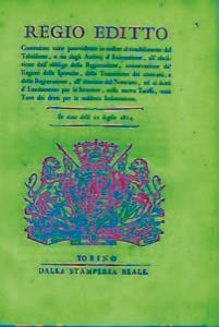 Abolizione dell'obbligo di registrazione, conservazione dei registri ipotecari, trascrizione contratti ecc - copertina