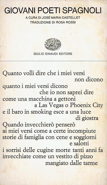 Giovani poeti spagnoli - copertina