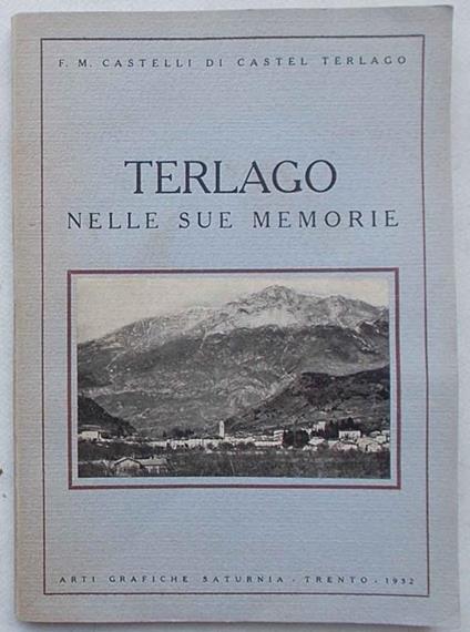 Terlago nelle sue memorie. - copertina