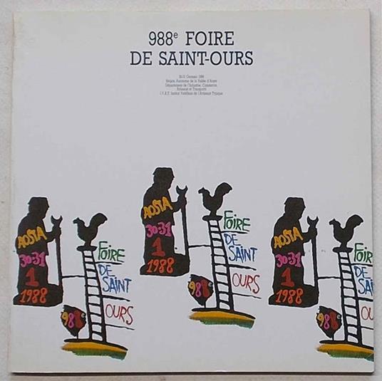988e Foire de Saint-Ours. 30-31 gennaio 1988. Aosta - copertina